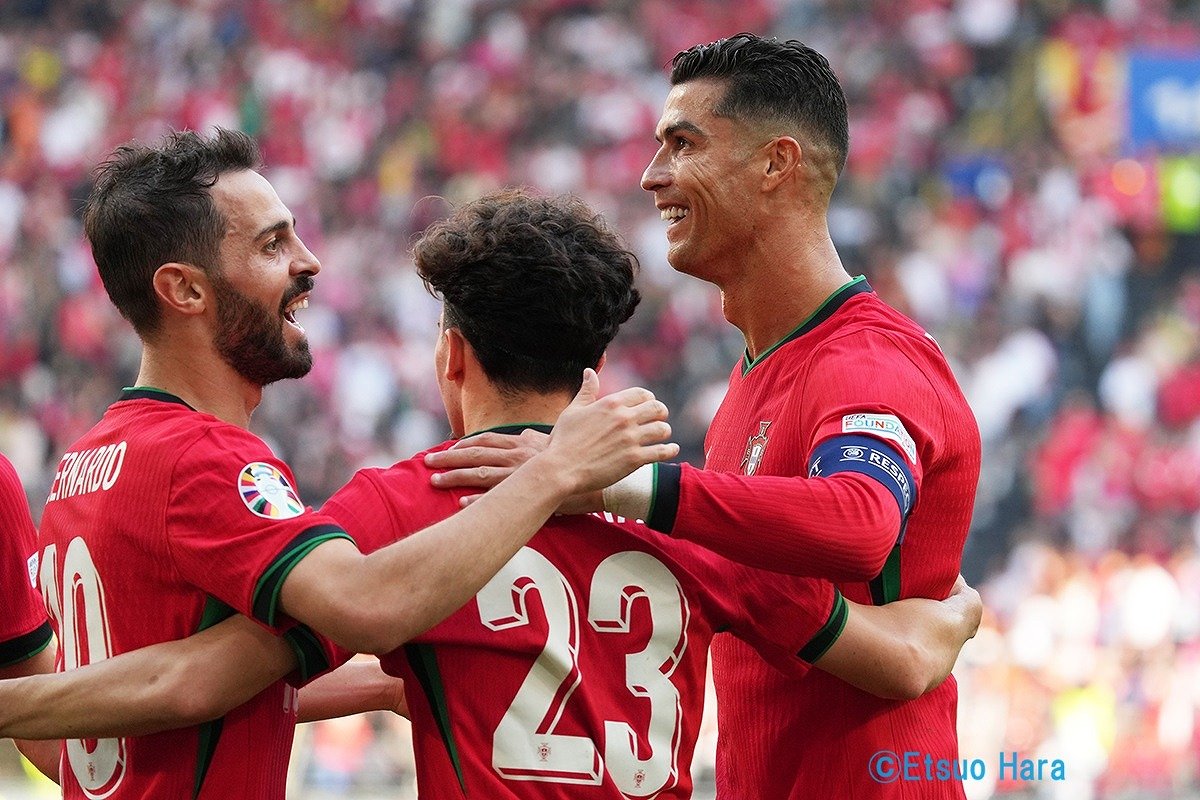 UEFA EURO2024現地撮】クリスティアーノ・ロナウドの完璧アシストで