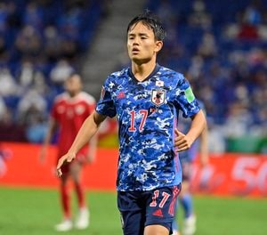 サッカー日本代表、中国代表戦「予想スタメン」！久保建英、冨安健洋は？「ワールドカップ最終予選」初戦黒星後の「絶対に負けられない戦い」【図表】の画像