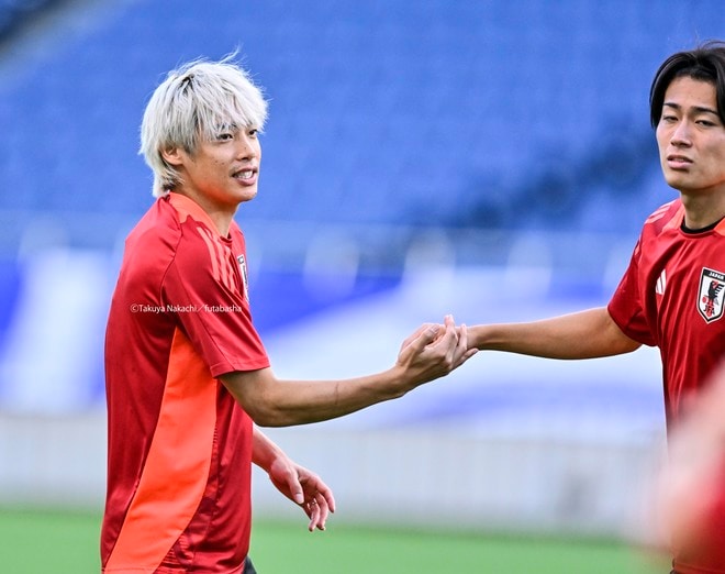 【現地撮】伊東純也のW杯最終予選・中国戦前日のトレーニング写真17枚！ サッカー日本代表の難しい初戦を前に笑顔見せたの画像006