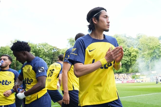 中村敬斗や久保建英にキラーパス！サッカー日本代表の“新DFリーダー”が語った｢恩返しできて良かった｣2年連続の快挙と｢責任を持ってやりたい｣代表でのプレー【ユニオン vs ヘント】激闘PHOTOギャラリー21連写の画像002