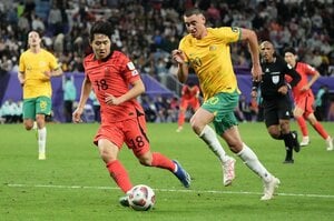 ソン・フンミンが延長戦で決めた！韓国代表が逆転Vでベスト4へ【AFCアジアカップ オーストラリア代表vs韓国代表 2024年2月3日 0:30キックオフ】（渡辺航滋撮影）の画像