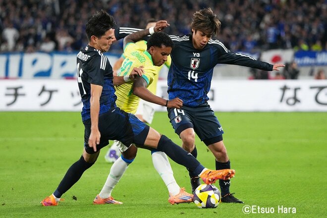 「なぜ伊東純也はシャドー起用だったのか?」聞けなかった疑問、王国相手に「45分間3-0」快挙も…W杯優勝のために「足りない」勝利【サッカー日本代表「祝ブラジル初勝利」の大激論】(4)の画像