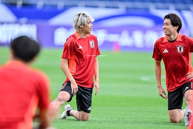 【現地撮】伊東純也のW杯最終予選・中国戦前日のトレーニング写真17枚！ サッカー日本代表の難しい初戦を前に笑顔見せたの画像002