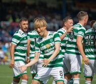 「臨場感溢れるユニークアングル」!! セルティックのサッカー日本代表・古橋亨梧のゴールを「別アングルで」! 大興奮の「ピッチレベルでの動画」とは?【動画】の画像