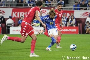 古橋亨梧と伊東純也が得点し勝利！サッカー日本代表がチュニジア代表に勝利 PHOTOギャラリー【国際親善試合 日本代表vsチュニジア代表 2023年10月17日 19:14キックオフ】の画像
