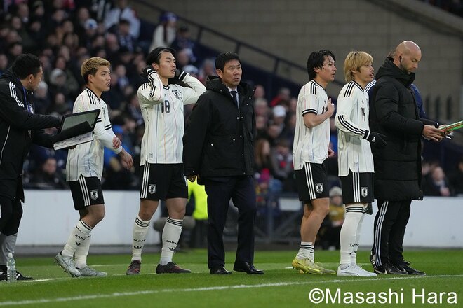 伊東純也弾でのW杯イヤー初戦白星発進を現地撮り！日本代表の新アウェイユニでの戦いぶり！ハムデン・パークのピッチレベルから見えたもの【日本代表vsスコットランド代表】激闘PHOTOギャラリーの画像007