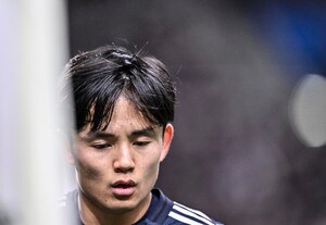 【試合アルバム】「サッカー日本代表―バーレーン代表」森保ジャパン、バーレーン相手に２－０勝利でW杯出場決定試合のプレー写真「中地拓也 撮影写真」の画像
