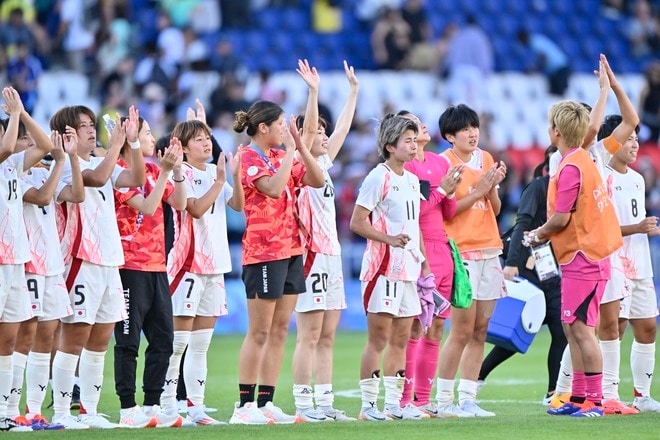 【パリ五輪・現地撮】なでしこジャパン、ブラジル代表戦の激闘フォトレポート……前半にPK失敗も、後半ATに熊谷紗希＆谷川萌々子の2発で逆転勝ちの画像048