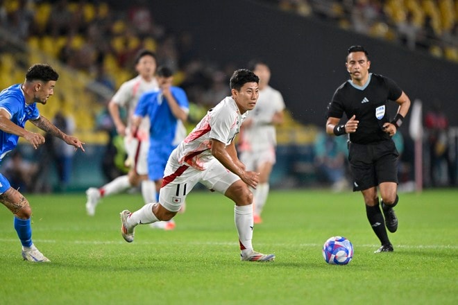 【パリ五輪・現地撮】U―２３サッカー日本代表、イスラエル戦の激闘フォトレポート……細谷真大の劇的決勝弾決まり、選手に笑顔あふれるの画像002