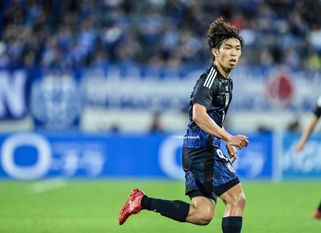 【宮代大聖アルバム】FW宮代大聖の韓国戦で先発出場した写真33枚！ サッカー日本代表がE-1連覇を達成した記念試合での現地写真「日本代表ー韓国代表」の画像004