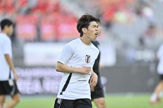 【日本代表FW宮代大聖アルバム】ヴィッセル神戸FW宮代大聖の中国戦での写真20枚！ 試合に出場せずも、現地で披露した日本代表2ndユニフォーム着用姿「日本代表ー中国代表」の画像008