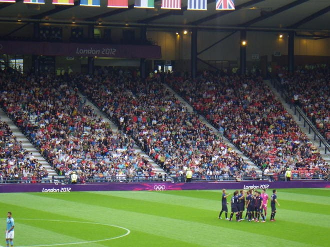 大住良之の｢この世界のコーナーエリアから｣第186回｢サッカーの聖地～ハムデンとウェンブリー｣(1)日本サッカー史に残る歴史的な連戦、なぜ欧州の代表チームとの親善試合は困難になったのかの画像003