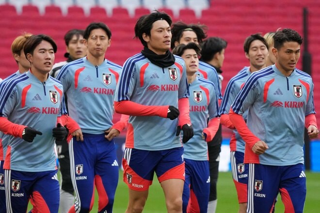 【現地写真100枚】伊東純也＆三笘薫の決勝弾から駆けつけた南野拓実＆遠藤航の姿まで！初招集、復活組、主力組も躍動！森保ジャパン｢英国遠征｣厳選ショットの画像051