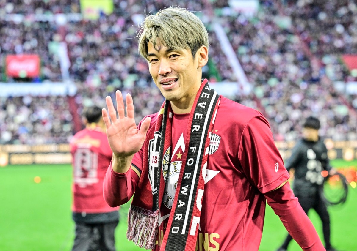 豆まきのテンションでお酒かけててワロタw」J1神戸の優勝祝勝会で大迫