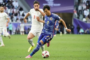 久保も上田も三笘も不発！日本代表、イラン代表に完敗…【AFCアジアカップ イラン代表vs日本代表 2024年2月3日 20:30キックオフ】（渡辺航滋撮影）の画像