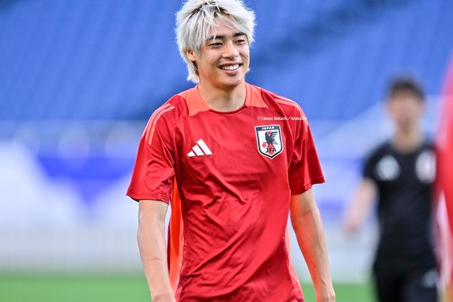 【現地撮】伊東純也のW杯最終予選・中国戦前日のトレーニング写真17枚！ サッカー日本代表の難しい初戦を前に笑顔見せたの画像011