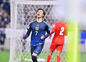 【試合アルバム】「サッカー日本代表―バーレーン代表」森保ジャパン、バーレーン相手に２－０勝利でW杯出場決定試合のプレー写真「中地拓也 撮影写真」の画像