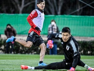 久保建英が日本代表のミニゲームで鮮やかゴール！ 「まだやりたい！」と叫ぶほど練習で好調アピール！の画像