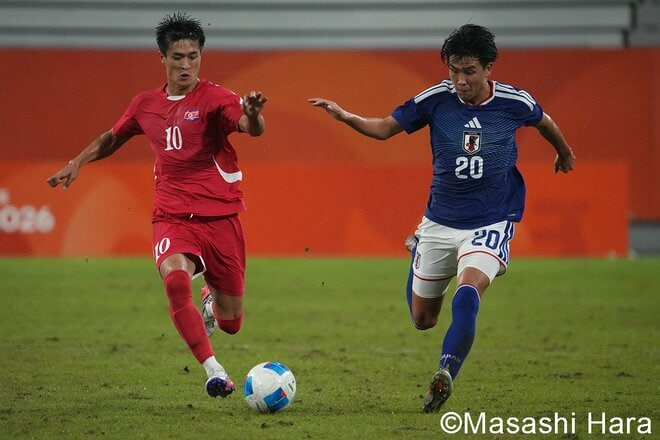 大岩ジャパンが4強進出！ 救世主は初スタメンFW！ GK荒木琉偉が守護神に相応しいセーブ＆主将が爽やかな笑顔で喜ぶ！ 準決勝で中央アジアの雄と対戦！【U-21日本代表vsU-23北朝鮮代表】激闘PHOTOギャラリーの画像007