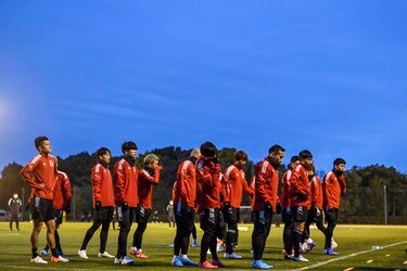 画像 写真 全選手そろったサッカー日本代表森保japanが非公開練習 W杯最終予選を目前に 最後の5人 も合流 日本代表 ニュース サッカー批評web